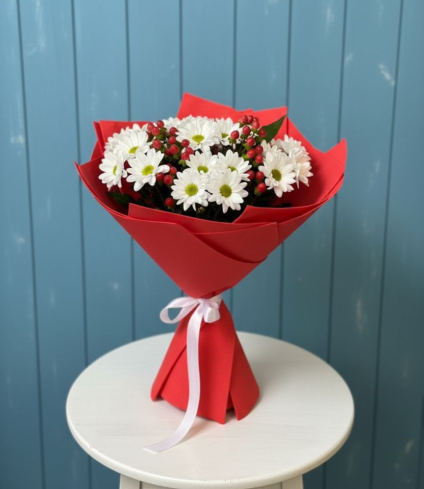 Букет цветов из: Хризантемы в Пскове