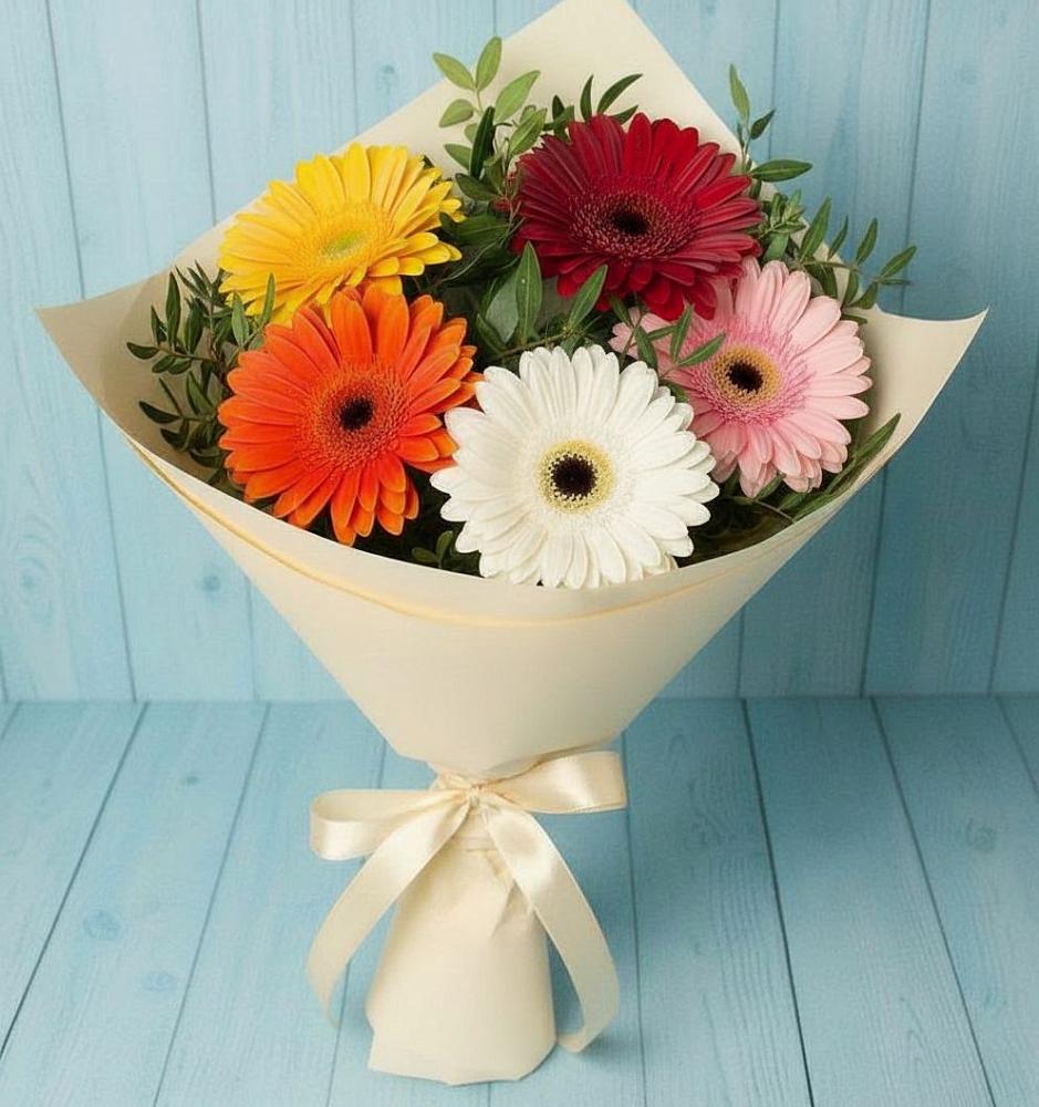 Букет цветов из: Герберы в Пскове