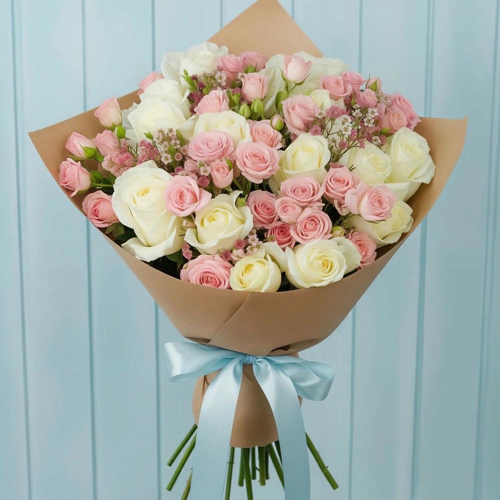 Букет цветов из: Розы в Пскове