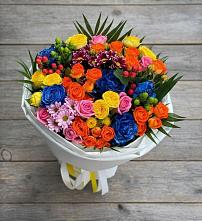 Букет цветов из:  Розы и Хризантемы в Пскове