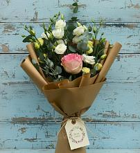 Букет цветов из:  Розы и Лизиантусы #REPLACE_PRED# Пскове
